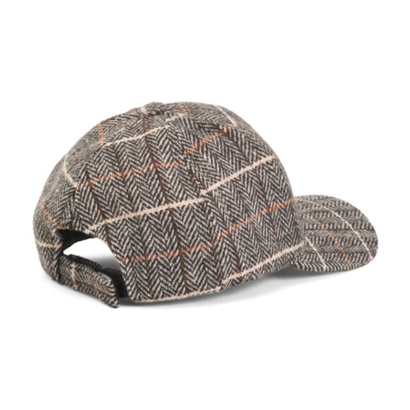 NEW LULLA COLLECTION Plaid Cap in black/gray for women 825 1t1 - Picture 3 of 4